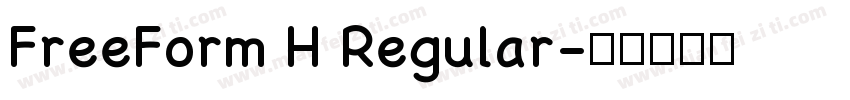 FreeForm H Regular字体转换